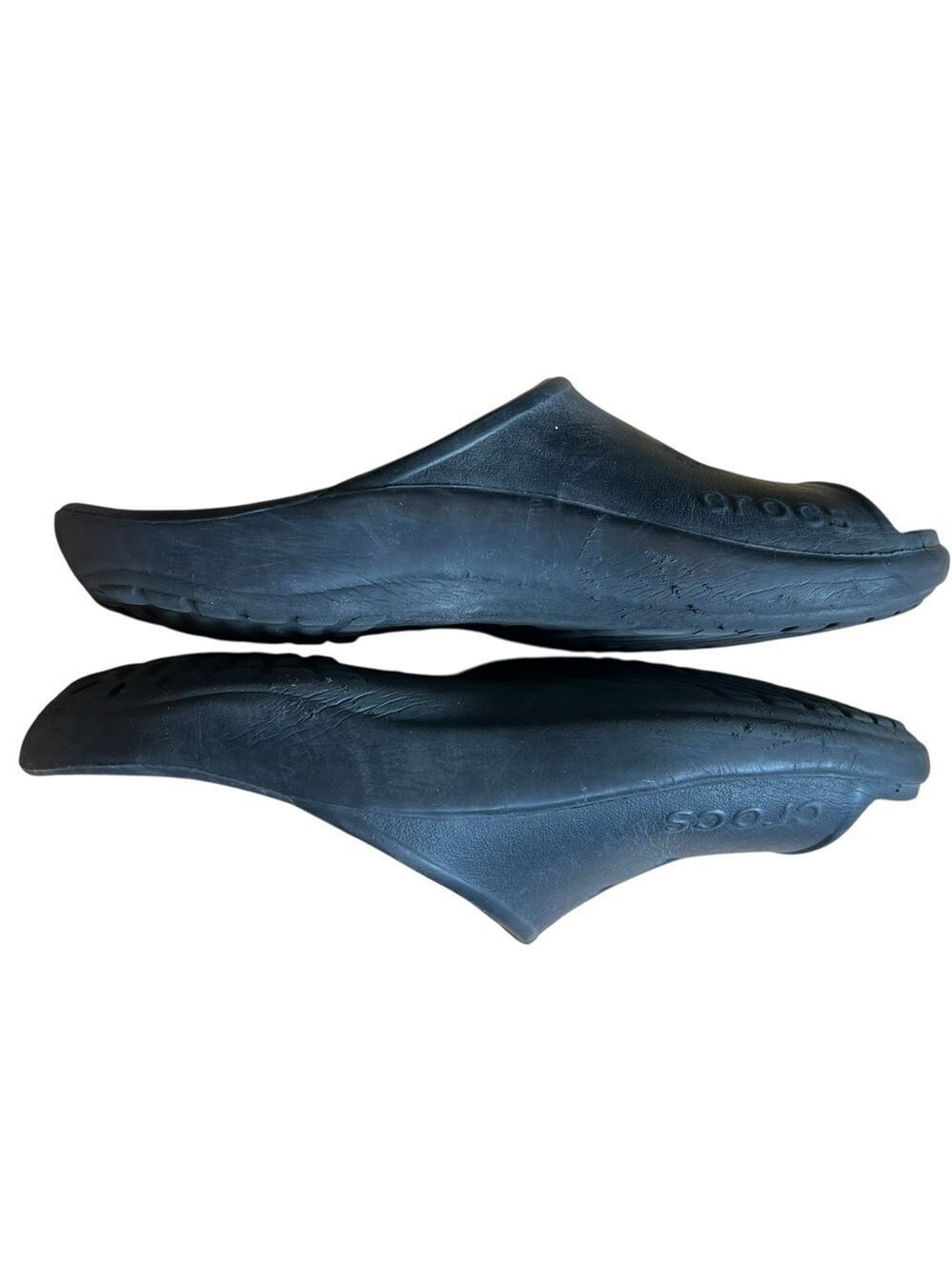 Crocs Black and White Slide Sandals - Picture 2 of 8